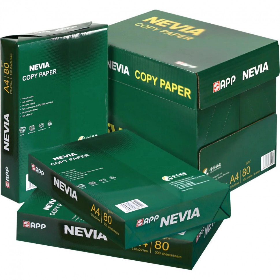 Бумага Nevia Copy Paper (А4, марка В, 80 г/кв.м, 500 л) СПБ Бумага Nevia Copy Paper (А4, марка В, 80 г/кв.м, 500 л) СПБ