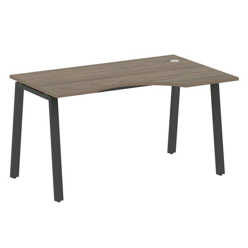 Metal System Стол криволинейный правый на А-образном м/к БА.СА-2 (R) Вяз Благородный/Металл Антрацит Metal System Стол криволинейный правый на А-образном м/к БА.СА-2 (R) Вяз Благородный/Металл Антрацит