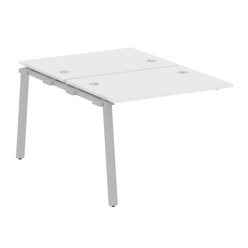 Metal System Проходной элемент рабочей станции на А-образном м/к БА.ПРС-СП-2.1 Белый/Металл Серый 10