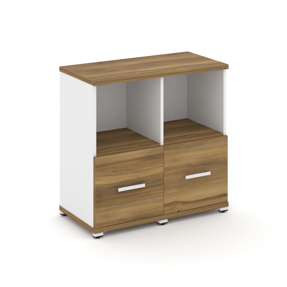 Concept Шкаф 2 узкие секции, 2 ниши CN.STU-221 W Сандал Янтарный/Белый Бриллиант/Металл Белый 836*42