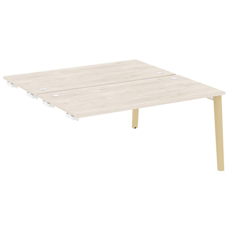 Onix Wood Стол-приставка двойной OW.D.SPR-4.8 Денвер Светлый/Дуб Светлый/Металл Белый 1580*1635*750 Onix Wood Стол-приставка двойной OW.D.SPR-4.8 Денвер Светлый/Дуб Светлый/Металл Белый 1580*1635*750