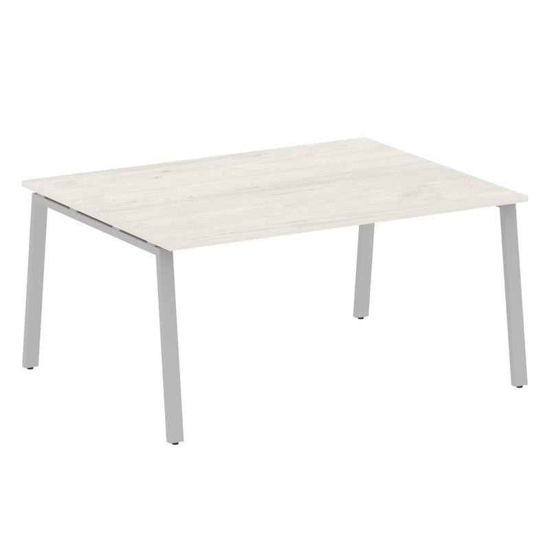 Metal System Переговорный стол (1 столешница) на А-образном м/к БА.ПРГ-1.4 Дуб Наварра/Металл Серый