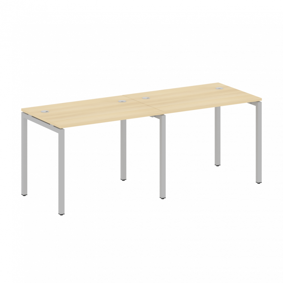 Metal System Quattro Рабочая станция на 2 места на П-образном м/к 40БП.СМ-2.1 Акация Лорка/Металл Се