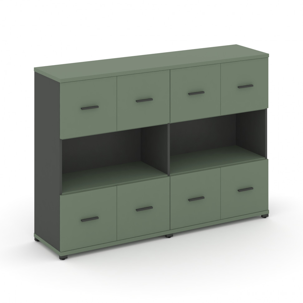 Concept Шкаф 2 широкие секции, 3 ниши CN.STS-325 A Кобо/Антрацит/Металл Антрацит 1668*420*1186 Concept Шкаф 2 широкие секции, 3 ниши CN.STS-325 A Кобо/Антрацит/Металл Антрацит 1668*420*1186