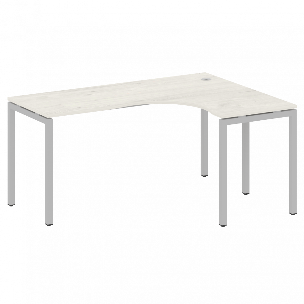 Metal System Quattro Стол криволинейный правый на П-образном м/к 40БП.СА-4 (R) Дуб Наварра/Металл Се Metal System Quattro Стол криволинейный правый на П-образном м/к 40БП.СА-4 (R) Дуб Наварра/Металл Се