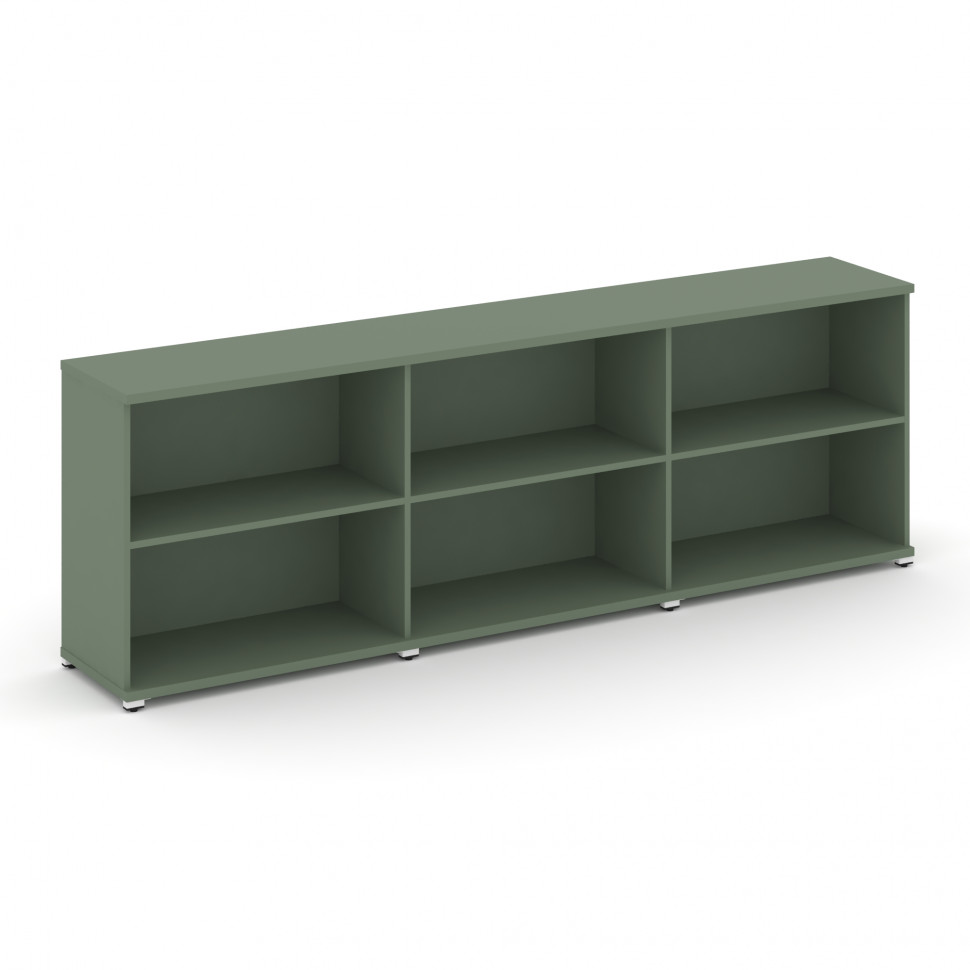 Concept Стеллаж 3 широкие секции, 2 ниши CN.STS-230 Кобо/Металл Белый 2500*420*818 Concept Стеллаж 3 широкие секции, 2 ниши CN.STS-230 Кобо/Металл Белый 2500*420*818