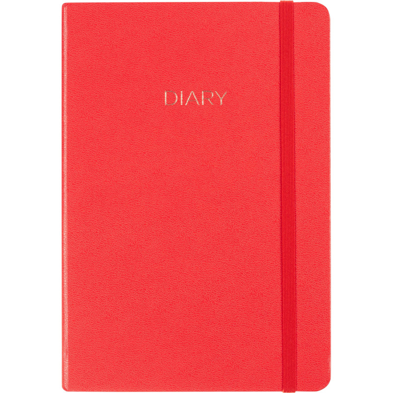 Ежедневник недатированный красный, А5 136 л., Diary, ATTACHE