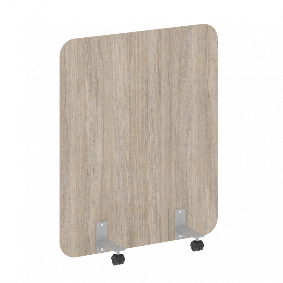 R-line Перегородка на металлических опорах, на роликах DP.R-100-120 Дуб Аттик/Металл Серый 1000*18*1