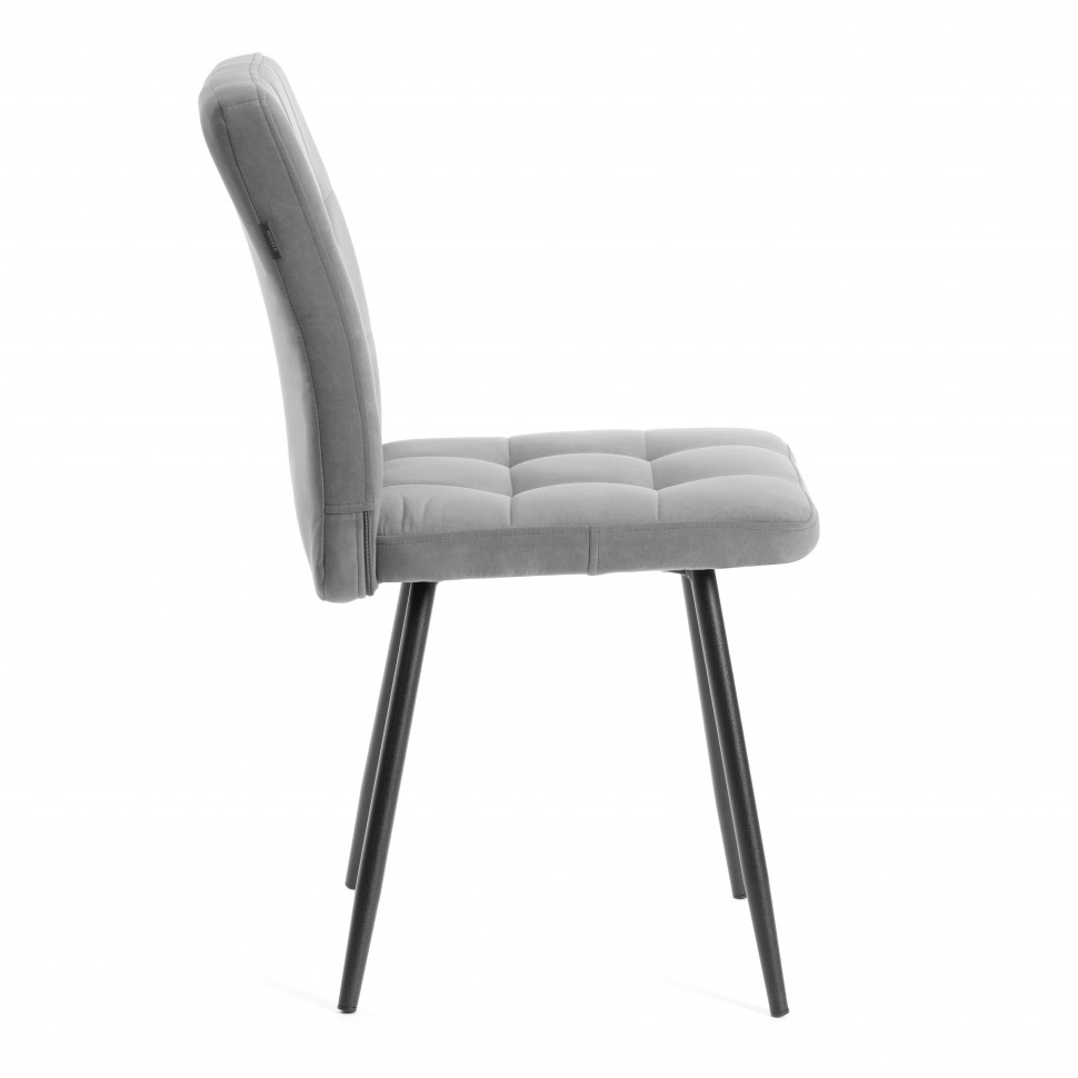 Комплект кресло + стул Medeo LT, флок , серый/черный, 29, 45х56х89 см