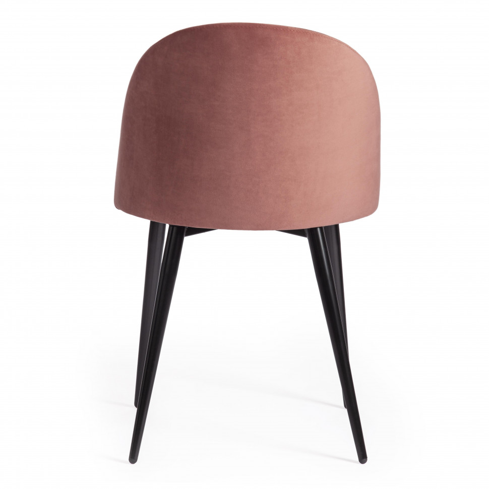 Стул MONRO (mod. 710) / 1 шт. в упаковке ткань/металл, 56х51х80 см, высота до сиденья 47 см, коралловый barkhat 15 /черный