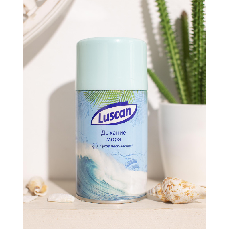 Баллон сменный для автоосвежителя Luscan 250мл Дыхание моря сухое распыл