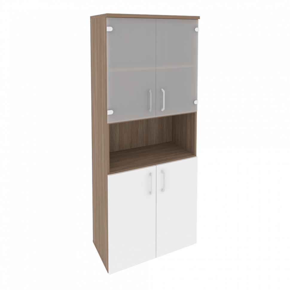 Onix Шкаф высокий широкий O.ST-1.4 Дуб Аризона/Белый Бриллиант 800*420*1977