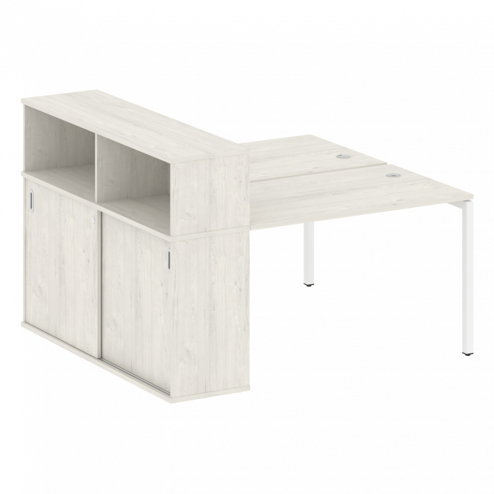 Metal System Quattro Рабочая станция с шкафом-купе на П-образном м/к 40БП.РС-СШК-2.2 Т Дуб Наварра/М Metal System Quattro Рабочая станция с шкафом-купе на П-образном м/к 40БП.РС-СШК-2.2 Т Дуб Наварра/М