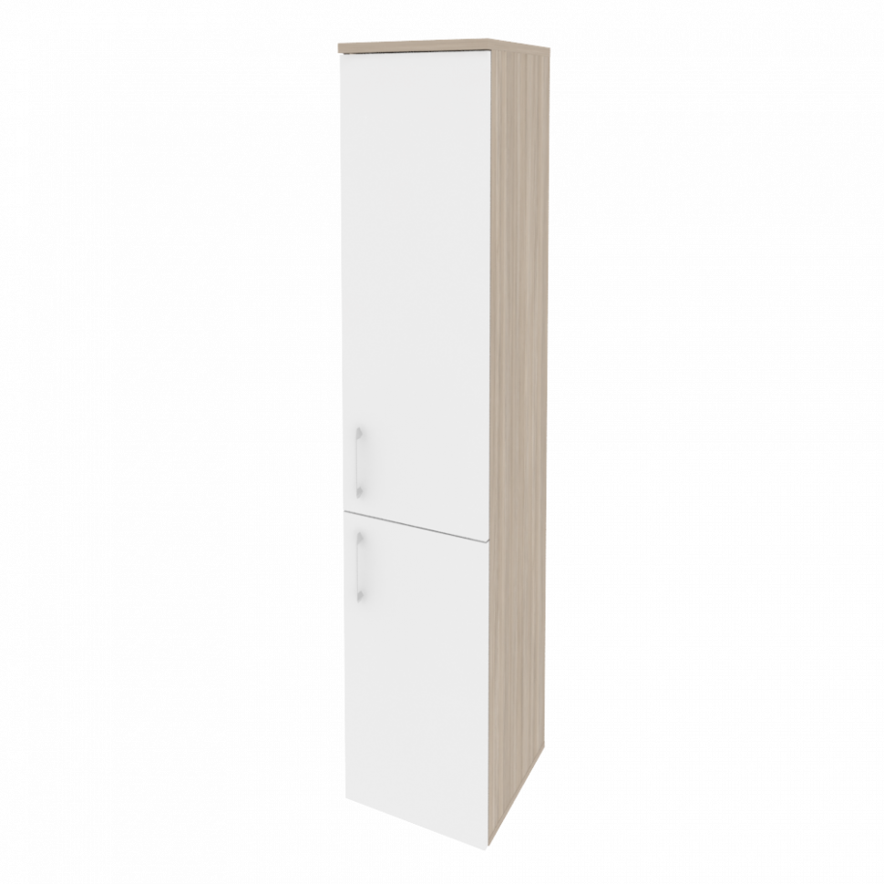 Onix Шкаф высокий узкий правый O.SU-1.3 (R) Дуб Аттик/Белый Бриллиант 400*420*1977
