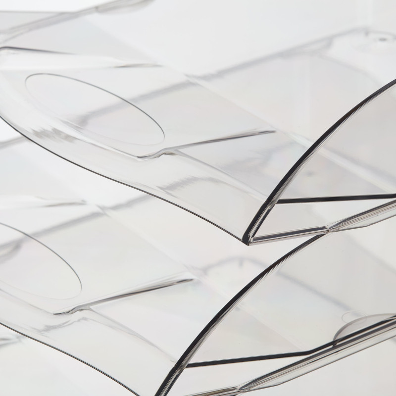 Лоток горизонтальный Attache 4шт/уп прозрачный тонированный тд_у Лоток горизонтальный Attache 4шт/уп прозрачный тонированный тд_у