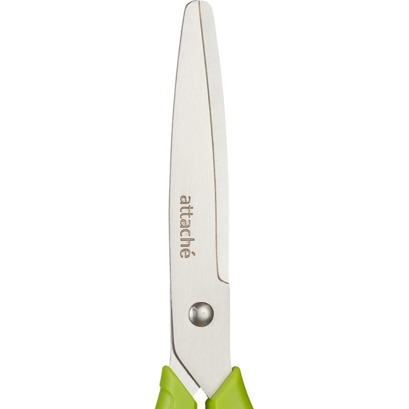 Ножницы Attache Spring 200 мм эргоном.руч.без покрытия,цвет салатовый