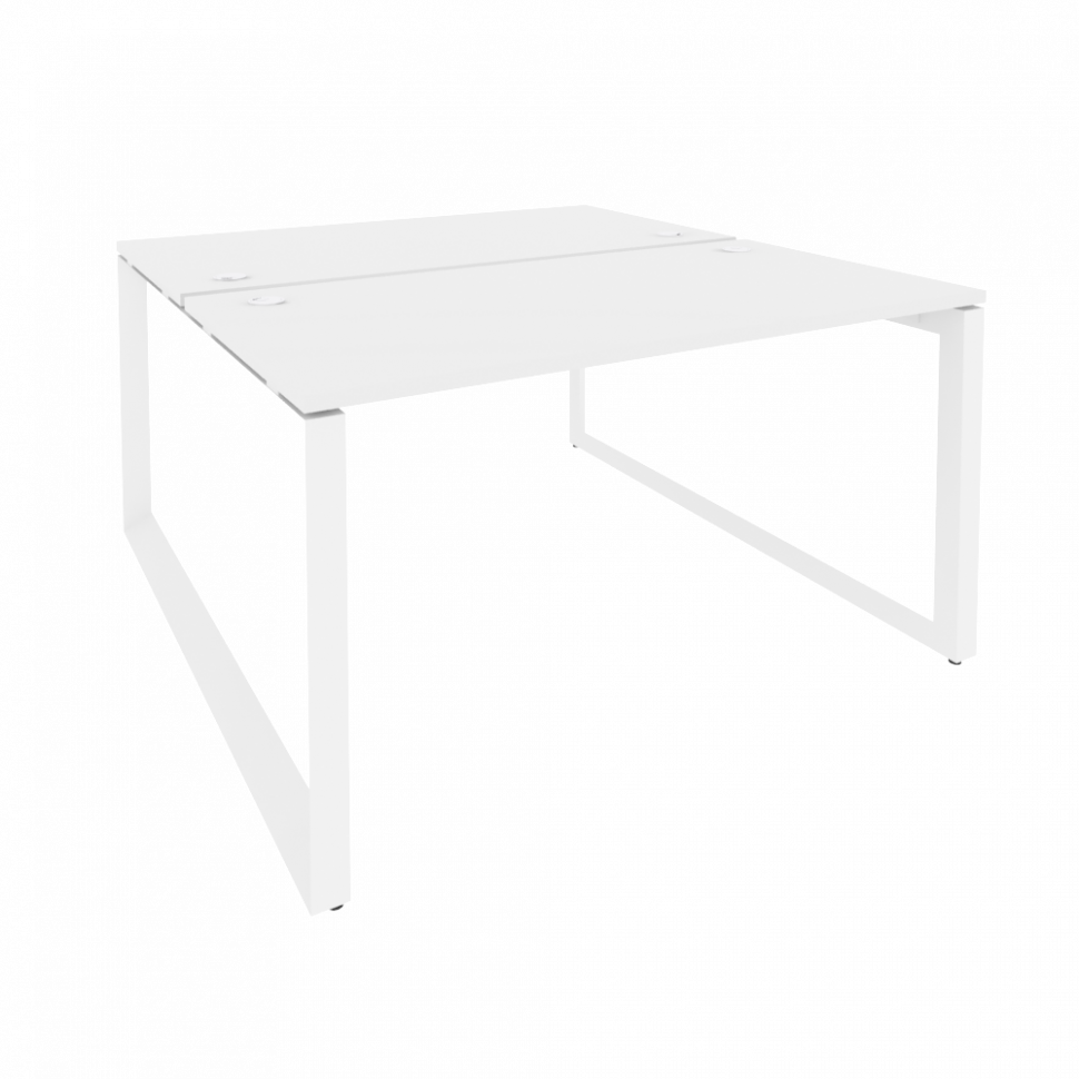 Onix Рабочая станция на О-образном м/к O.MO-D.RS-2.3.7 Белый Бриллиант/Металл Белый 1380*1475*750