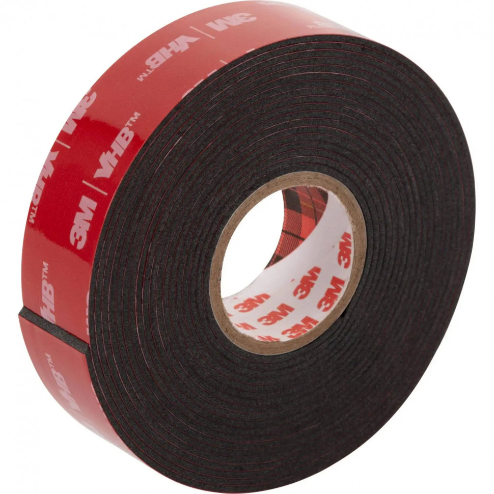 Клейкая лента 3M VHB монтажная универсальная,сверхсильная, черная 19ммх1,5м