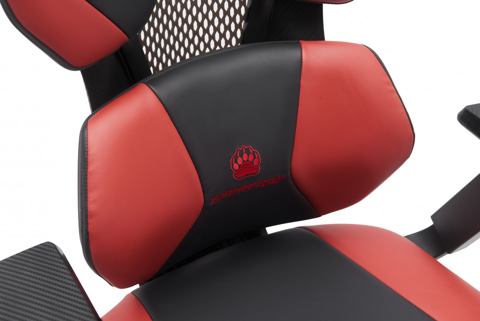 Геймерское кресло Everprof Tiger (Тайгер) Экокожа Красный