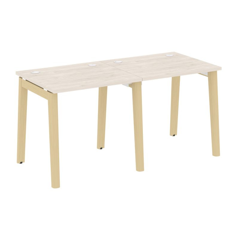 Onix Wood Рабочая станция OW.RS-2.0.7 Денвер Светлый/Дуб Светлый/Металл Белый 1560*720*750