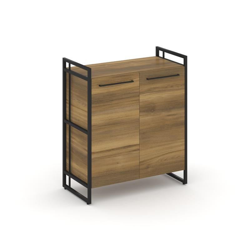 Rift Шкаф 2 ниши широкий RF.SS-21 Сандал Янтарный/Металл Черный/Черный Ручки 798*396*924