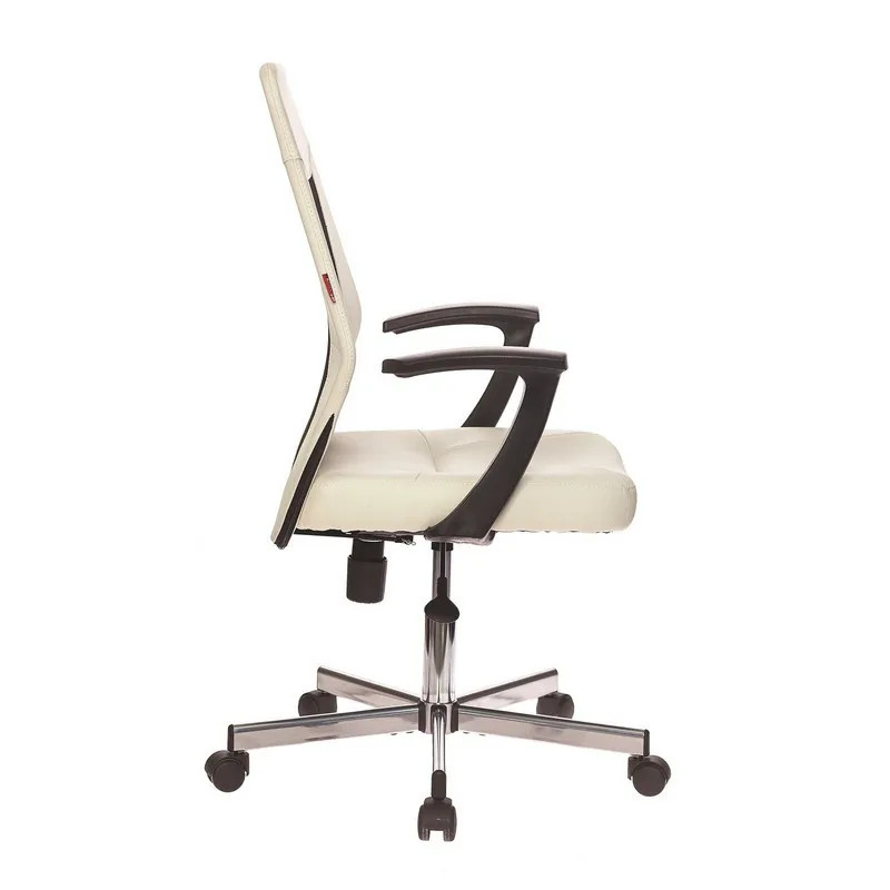 Кресло VB_EChair-225 DSL PTW к/з бежевый OR-10/сетка черная TW, хром