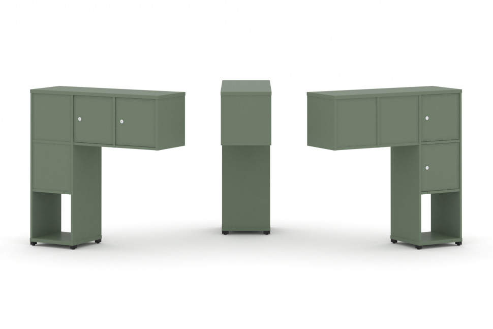 Concept Надставка низкая CN.DNN-002 Кобо/Металл Черный 1099*365*1130