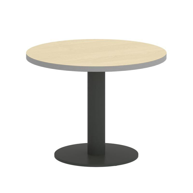 Riva Стол журнальный круглый А.СЖ-1 Клен Металлик New/Металл Антрацит 600*600*450