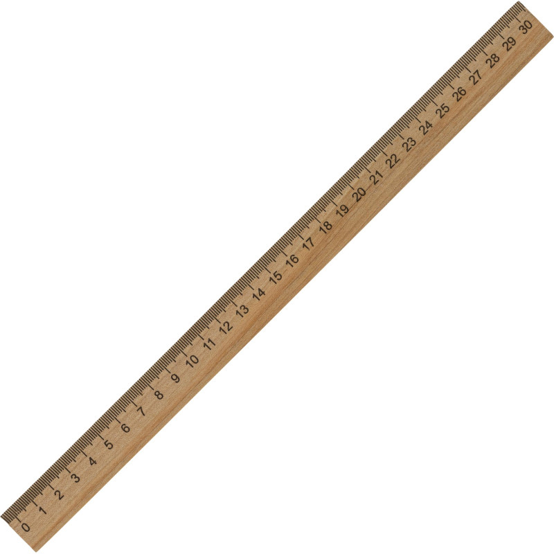 Линейка деревянная 30см, лд30