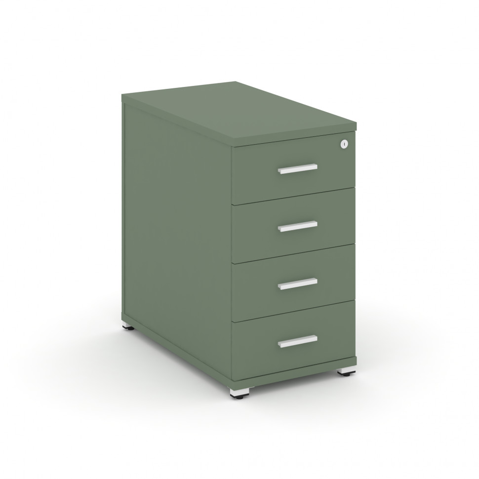 Concept Тумба опорная/приставная 4 ящ. CN.TGO-002 W Кобо/Металл Белый 420*720*750