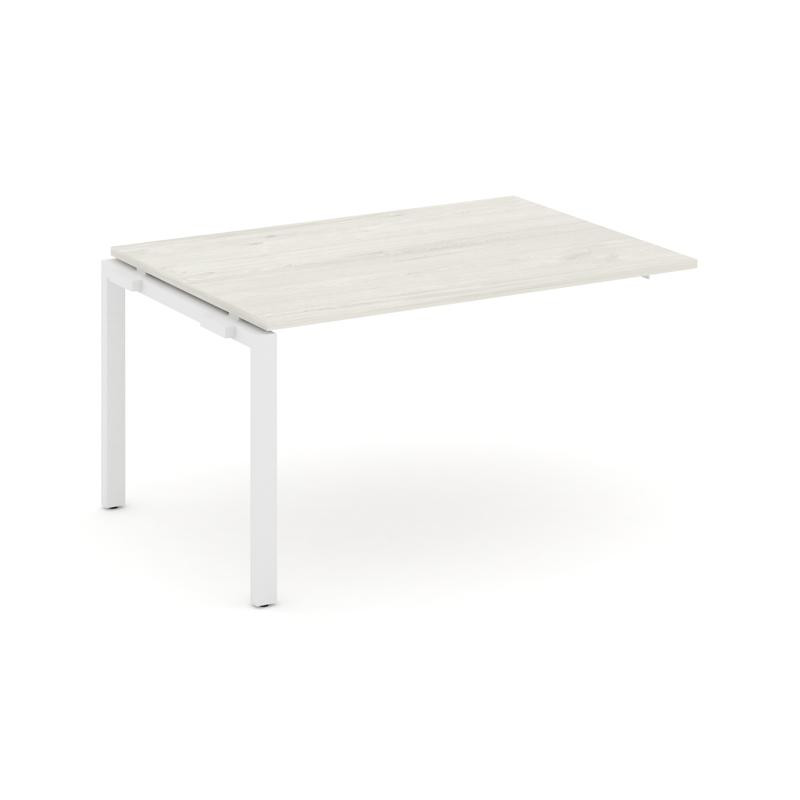 Style Project Проходной наб. элем. перег. стола SN-59P.NSPRG-002.3 Дуб Наварра/Металл Белый 1180*980