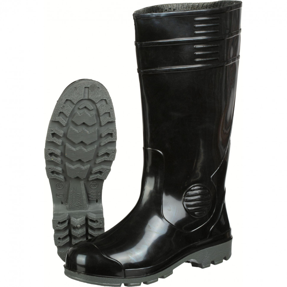 Сапоги мужские цв.черный мод.431 (р.41) ПВХ