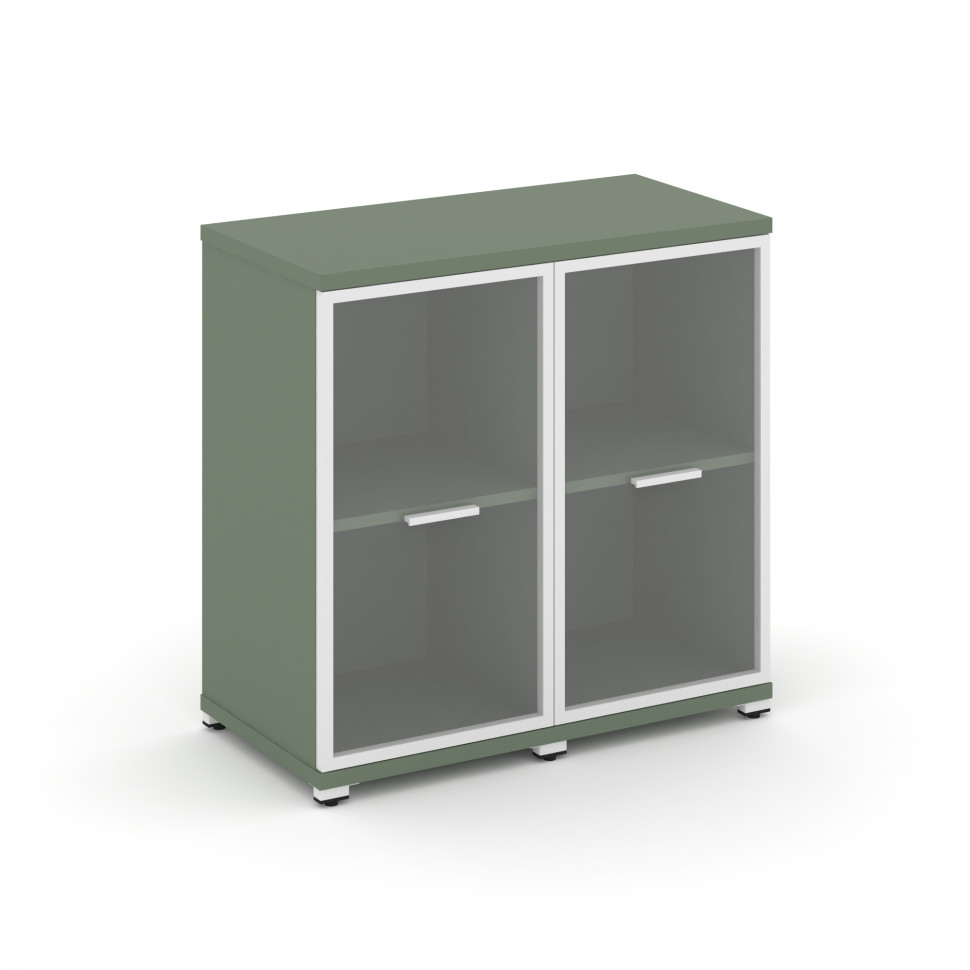 Concept Шкаф 2 узкие секции, 2 ниши CN.STU-223 RPW W Кобо/Металл Белый/Прозрачный 836*420*818