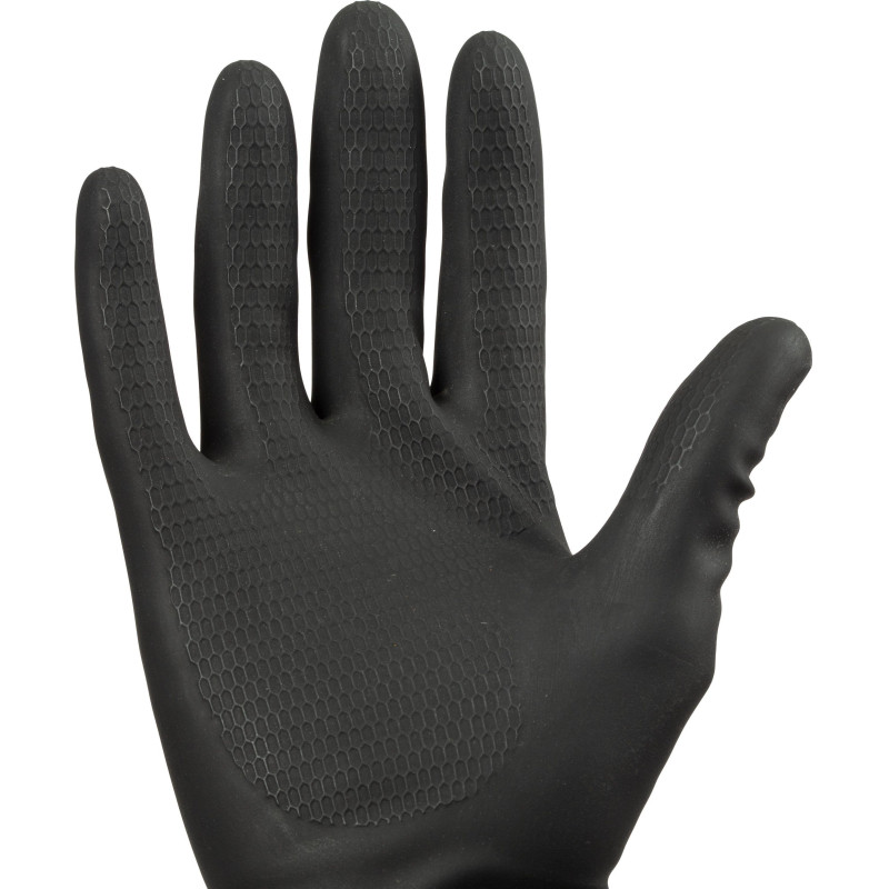 Перчатки защитные латекс,черный Manipula КЩС-1 (L-U-03/CG-942) р.7