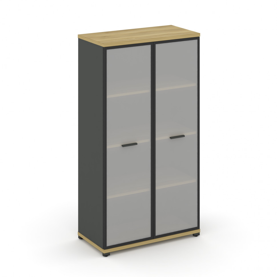 Concept Шкаф 1 широкая секция, 4 ниши CN.STS-416 RMB A Дуб Винченцо/Антрацит/Металл Антрацит/Сатин 8