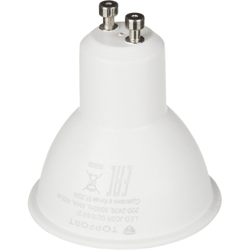Лампа светодиодная Topfort GU10 6W 2700K