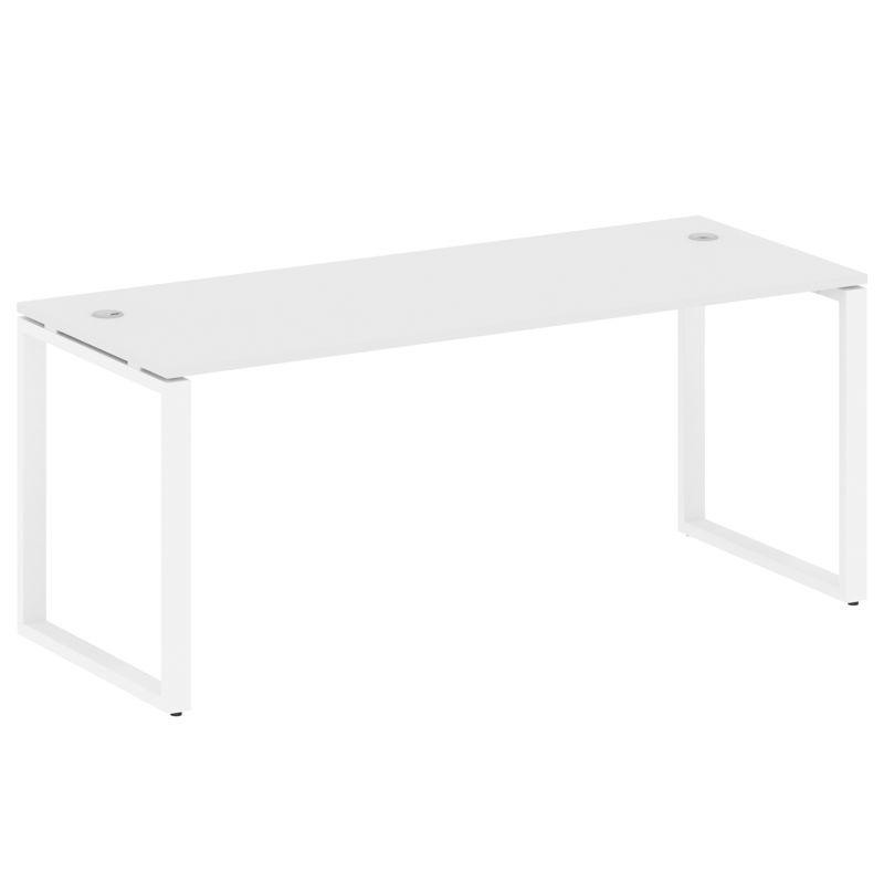 Metal System Стол письменный на О-образном м/к БО.СП-5 Белый/Металл Белый 1800*720*750
