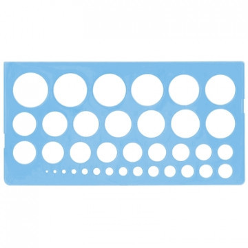 Линейка окружностей от 1 до 36мм,ТТ-21 Линейка окружностей от 1 до 36мм,ТТ-21