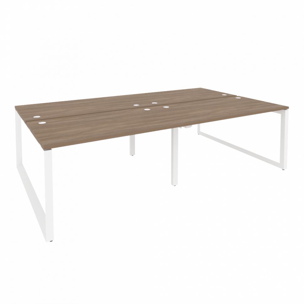 Onix Рабочая станция на О-образном м/к O.MO-D.RS-4.3.8 Дуб Аризона/Металл Белый 2760*1635*750