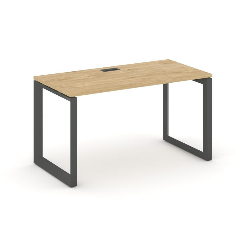 Style Project Стол письменный SN-59O.SP-022 Тиквуд Светлый/Металл Антрацит/Черный Заглушка 1180*800*