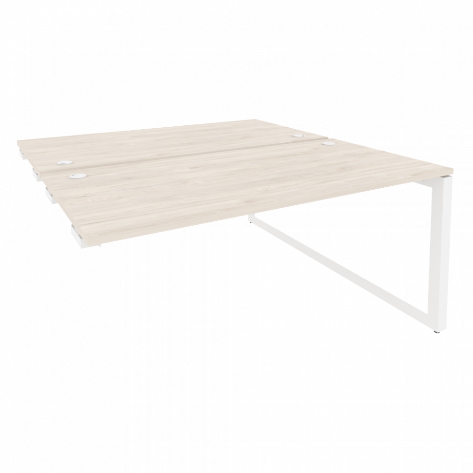 Onix Стол-приставка двойной на О-образном м/к к опорым элем. O.MO-D.SPR-4.8 Денвер Светлый/Металл Бе Onix Стол-приставка двойной на О-образном м/к к опорым элем. O.MO-D.SPR-4.8 Денвер Светлый/Металл Бе