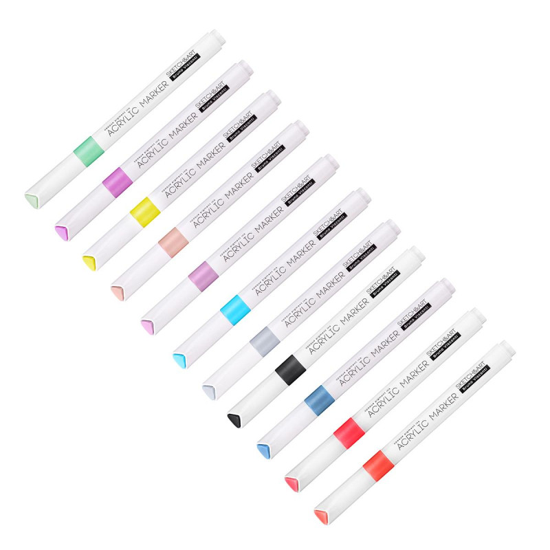 Набор акриловых маркеров Sketch&amp;Art 12 цв. 22-0126