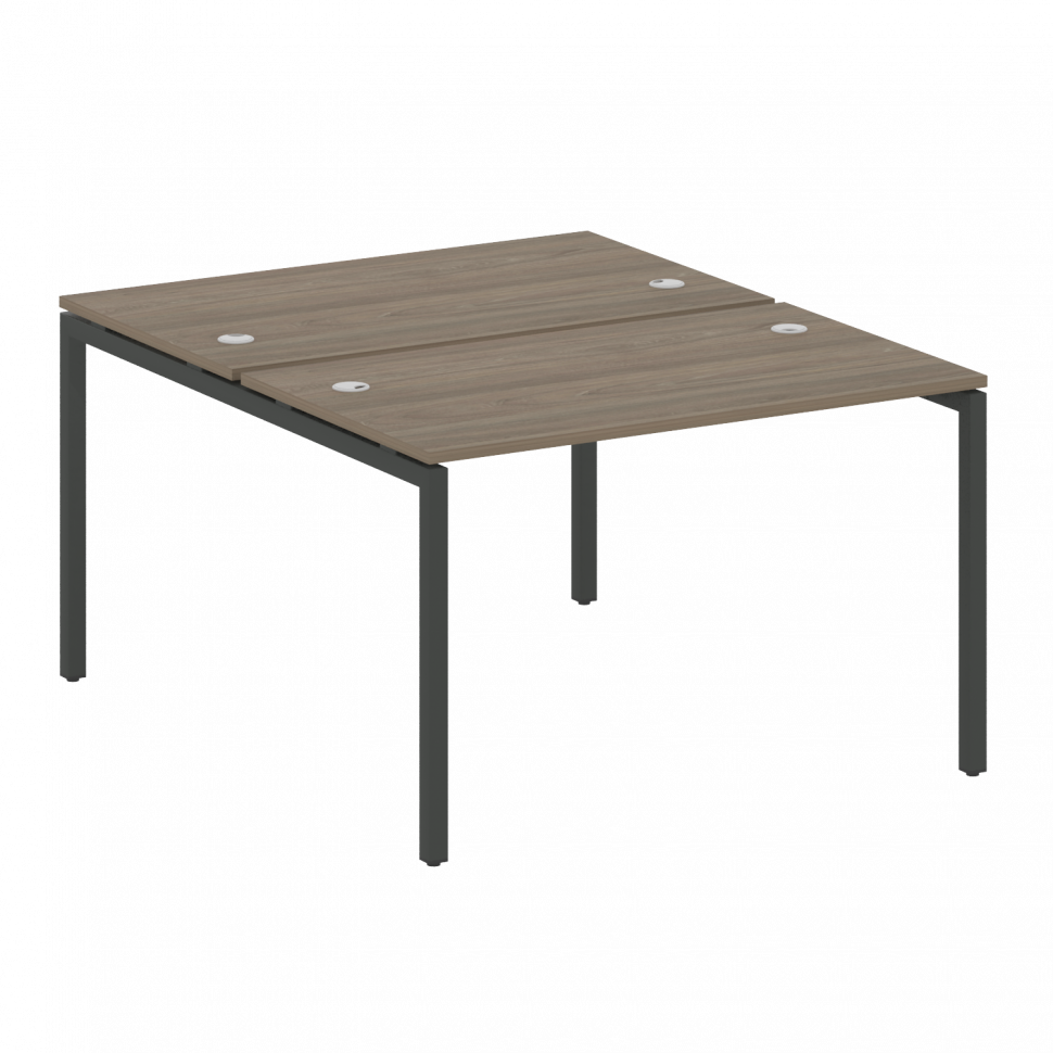 Metal System Quattro Рабочая станция на П-образном м/к 40БП.РАС-СП-2.2 Вяз Благородный/Металл Антрац Metal System Quattro Рабочая станция на П-образном м/к 40БП.РАС-СП-2.2 Вяз Благородный/Металл Антрац