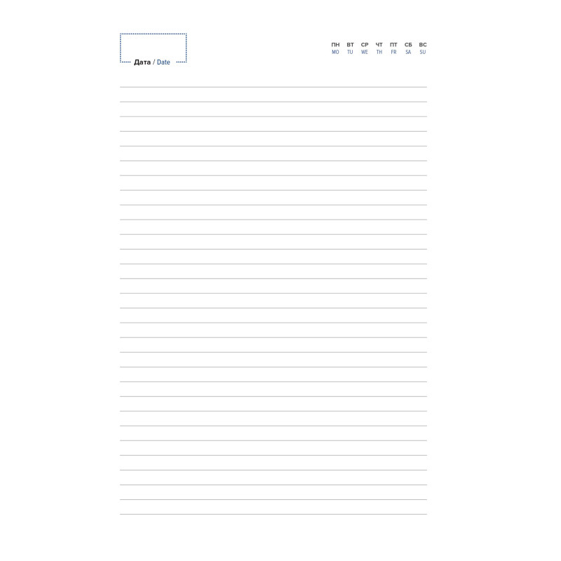 Ежедневник недатированный зеленый, А5 136 л., Diary, ATTACHE