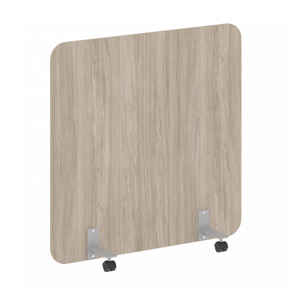 R-line Перегородка на металлических опорах, на роликах DP.R-120-120 Дуб Аттик/Металл Серый 1200*18*1