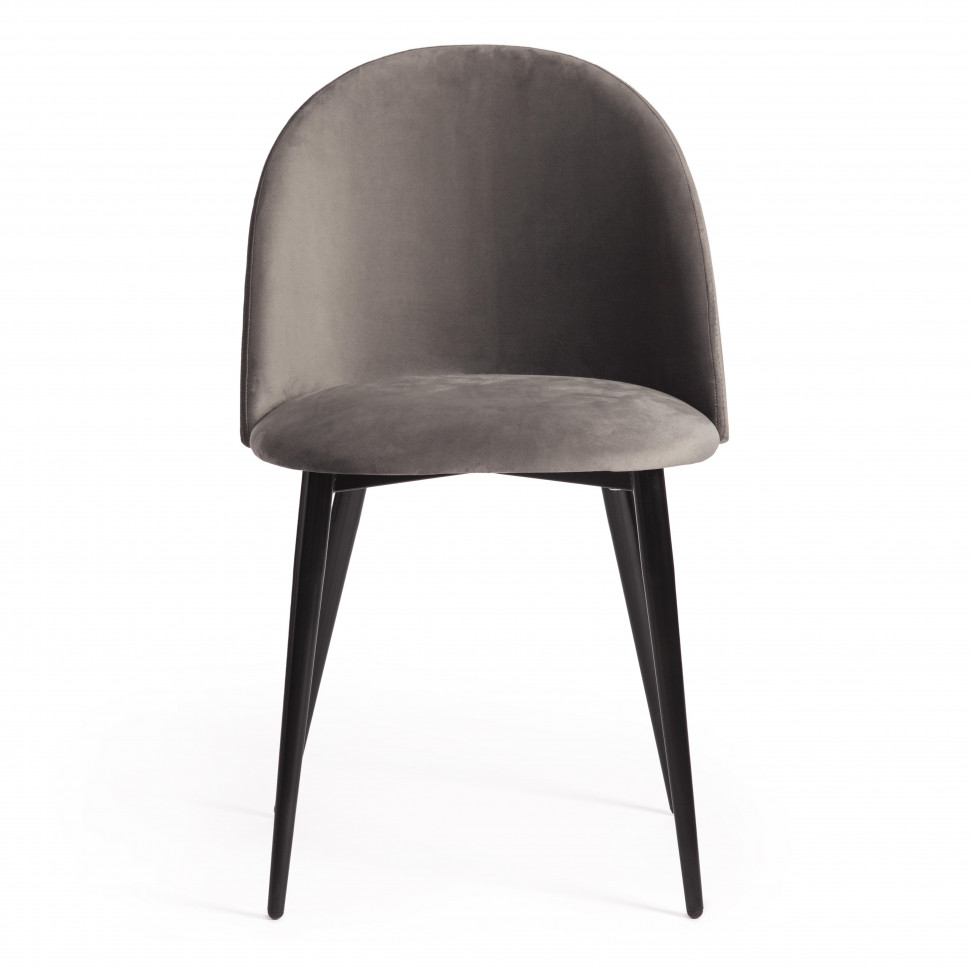 Стул MONRO (mod. 710) / 1 шт. в упаковке ткань/металл, 56х51х80 см, высота до сиденья 47 см, серый barkhat 26/черный