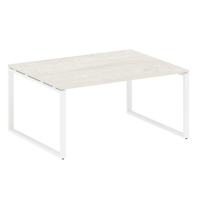 Metal System Переговорный стол (1 столешница) на О-образном м/к БО.ПРГ-1.4 Дуб Наварра/Металл Белый Metal System Переговорный стол (1 столешница) на О-образном м/к БО.ПРГ-1.4 Дуб Наварра/Металл Белый