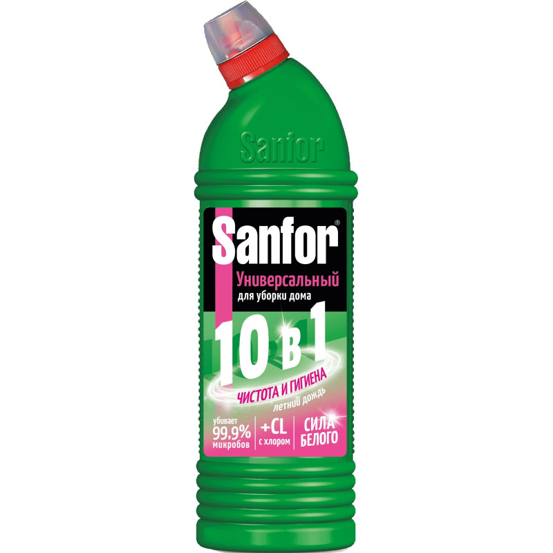 Универсальное чистящее средство SANFOR летний дождь, 1000гр