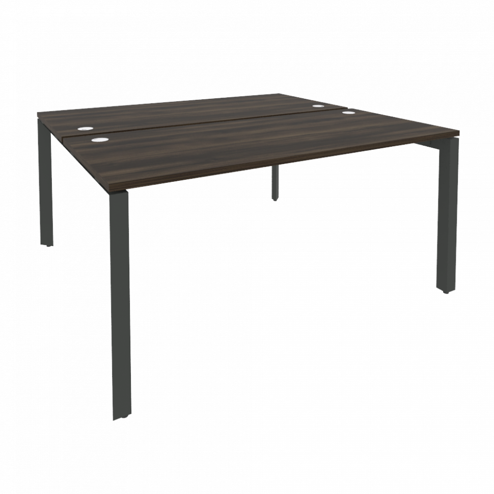 Onix Рабочая станция на П-образном м/к O.MP-D.RS-2.4.7 Дуб Мали/Металл Антрацит 1580*1475*750