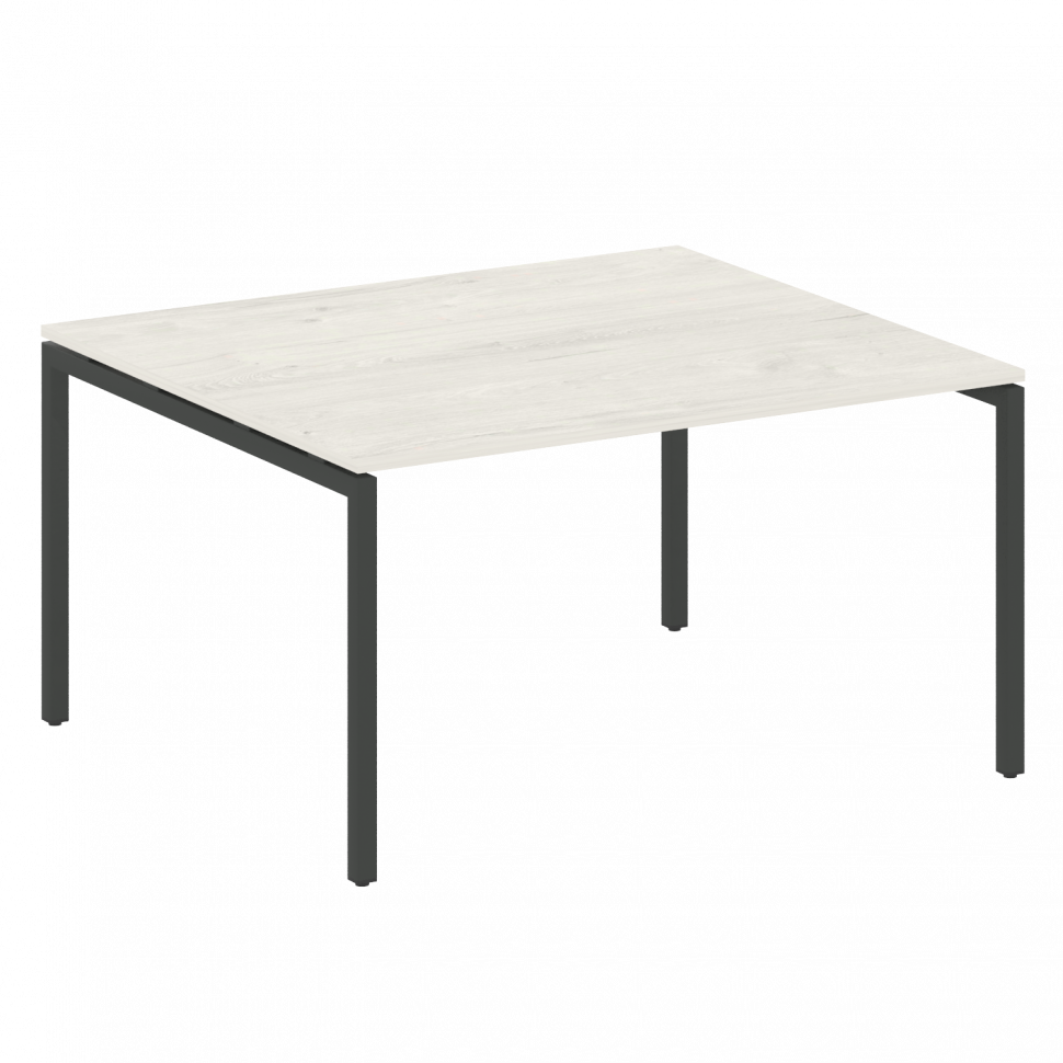Metal System Quattro Переговорный стол (1 столешница) на П-образном м/к 40БП.ПРГ-1.3 Дуб Наварра/Мет